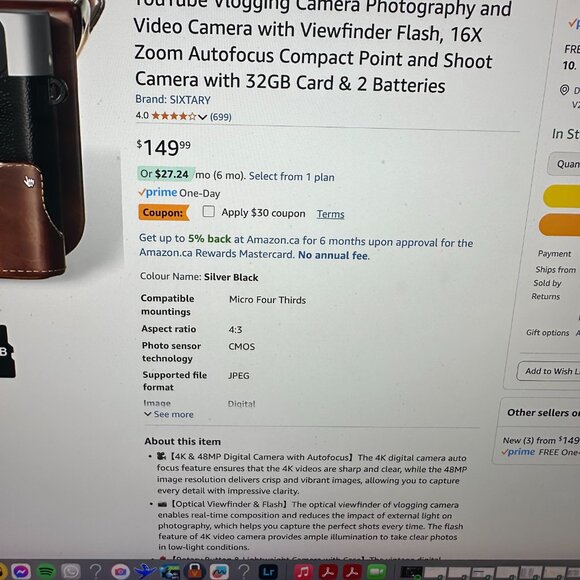 4K Digital Camera with Case - Picture 8 of 8